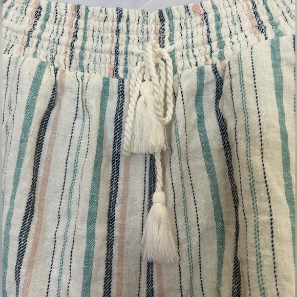 NWT Women's Briggs Striped Shorts with Draw Tie Waist - Size Large - Picture 2 of 5